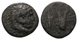 Kingdom of Macedon. Alexander III, "The Great". AE 17. 336-323 BC.
Weight 1,20 gr - Diameter 10 mm.