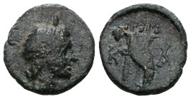 Caria, Kaunos. ca. 191/0-166 B.C. AE
Weight 1,31 gr - Diameter 11 mm.