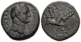 Vespasian Æ. Sardes, Lydia. AD 54-68.
Weight 4,99 gr - Diameter 17 mm.