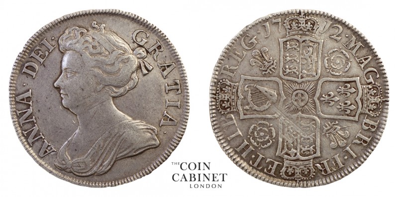 BRITISH COINS. Anne, 1702-14. Halfcrown, 1712, London. 15.00 g. 33 mm. ESC-1374;...