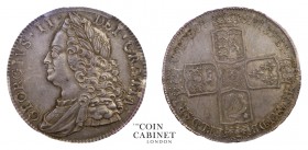 BRITISH COINS. George II, 1727-60. Crown, 1751, London. PCGS MS63. 30.10 g. 39 mm. ESC 1671; S.3690. A magnificent example of this old head George II ...