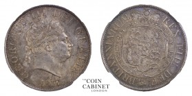 BRITISH COINS. George III, 1760-1820. Halfcrown, 1817, London. NGCﾠMS63. 14.14 g. 32 mm. Mintage: 8,092,656. ESC-2096; S.3789. Small bust. Lovely toni...