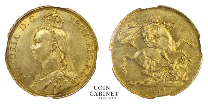 BRITISH COINS. Victoria, 1837-1901. Gold 2 Pounds - Double Sovereign, 1887, Lond...