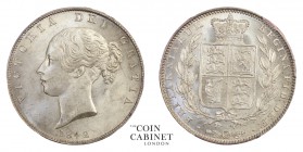BRITISH COINS. Victoria, 1837-1901. Halfcrown, 1842, London. PCGS MS63. 14.14 g. 32 mm. Mintage: 486,000. S.3888. Scarce in this high grade. Spink lis...