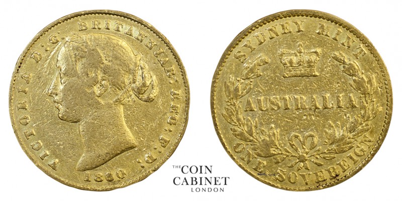 AUSTRALIAN GOLD SOVEREIGNS. Victoria, 1837-1901. Gold Sovereign, 1860-SY, Sydney...