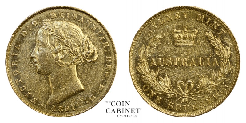 AUSTRALIAN GOLD SOVEREIGNS. Victoria, 1837-1901. Gold Sovereign, 1861-SY, Sydney...