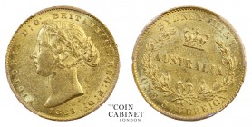 AUSTRALIAN GOLD SOVEREIGNS. Victoria, 1837-1901. Gold Sovereign, 1863-SY, Sydney. PCGS MS61. 7.99 g. 22.05 mm. Mintage: 1,255,500. Marsh 368; KM.4; Mc...