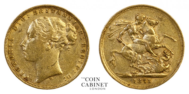AUSTRALIAN GOLD SOVEREIGNS. Victoria, 1837-1901. Gold Sovereign, 1875-M, Melbour...