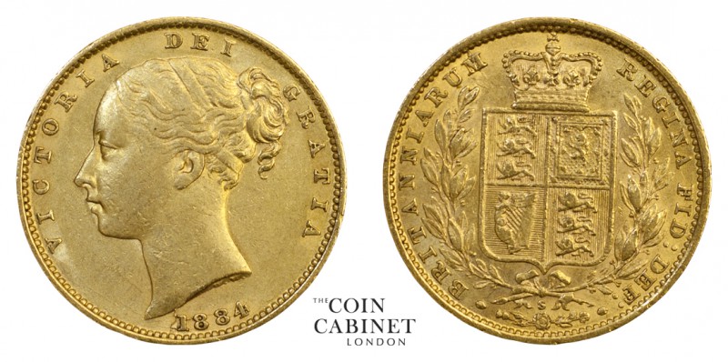 AUSTRALIAN GOLD SOVEREIGNS. Victoria, 1837-1901. Gold Sovereign, 1884-S, Sydney....