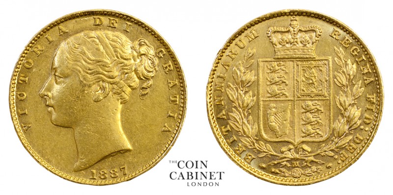 AUSTRALIAN GOLD SOVEREIGNS. Victoria, 1837-1901. Gold Sovereign, 1887-M, Melbour...