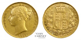 AUSTRALIAN GOLD SOVEREIGNS. Victoria, 1837-1901. Gold Sovereign, 1887-M, Melbourne. Shield. 8.00 g. 22.05 mm. Marsh 68, S.3854A. One of the key dates ...