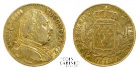WORLD COINS. FRANCE. Napoleon I, 1804-14, 15. Gold 20 Francs, 1815-A, Paris. 6.45 g. 21.5 mm. . Dig in obverse legend. Some retained lustre. Very fine...