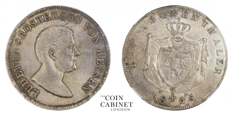 WORLD COINS. GERMAN STATES: HESSE-DARMSTADT. Ludwig I, 1806-30. Kronenthaler, 18...