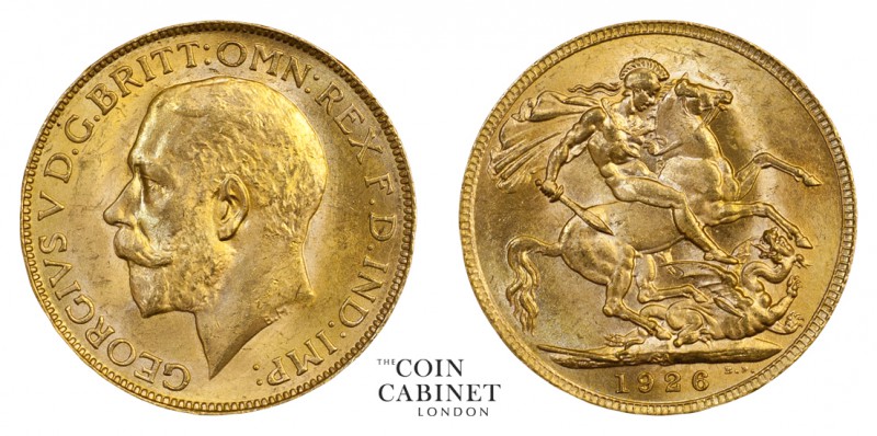 WORLD COINS. SOUTH AFRICA. George V, 1910-36. Gold Sovereign, 1926-SA, Pretoria....