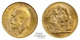 WORLD COINS. SOUTH AFRICA. George V, 1910-36. Gold Sovereign, 1926-SA, Pretoria. 7.99 g. 22.05 mm. Mintage: 11,107,611. Marsh 290, S.4004. Uncirculate...