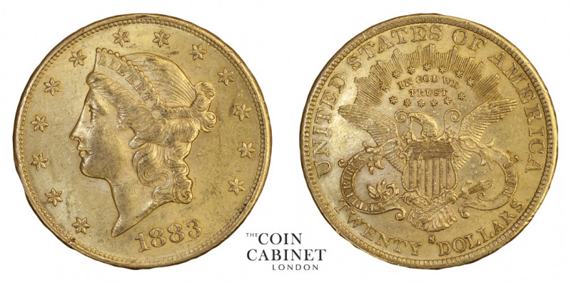 WORLD COINS. UNITED STATES. Liberty double eagle, 1849-1907. Gold $20, 1883-S, S...