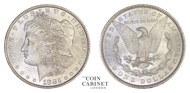 WORLD COINS. UNITED STATES. Morgan Dollar, 1878-1921. $1, 1882, Philadelphia. 26...