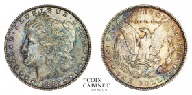 WORLD COINS. UNITED STATES. Morgan Dollar, 1878-1921. $1, 1886, Philadelphia. 26.73 g. 38.1 mm. . Choice Mint State and attractively toned.