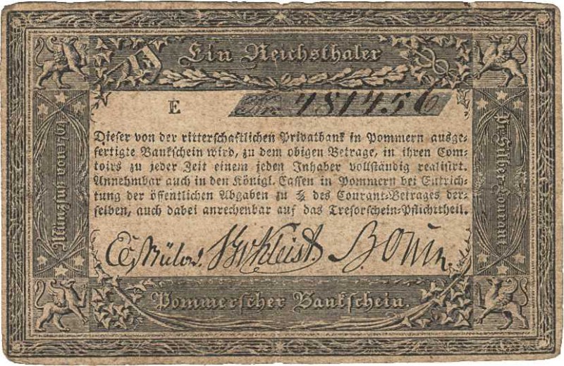 Altdeutsche Staaten und Länderbanken bis 1871 Preußen
Ritterschaftliche Privatb...
