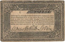 Altdeutsche Staaten und Länderbanken bis 1871 Preußen
Ritterschaftliche Privatbank in Pommern, Stettin 1 Taler o.D. (1824/25). Pi.-Ri. A 335 II-III
