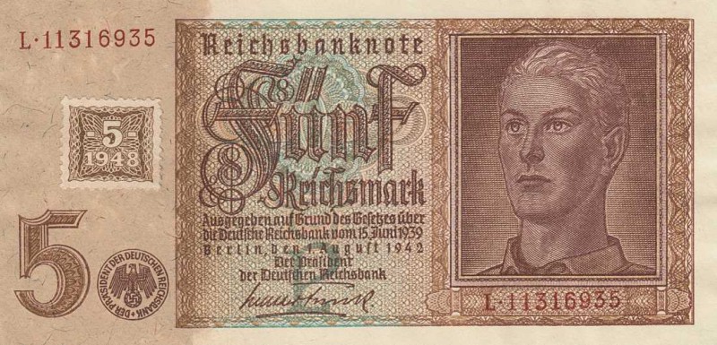 Deutsche Demokratische Republik
Kuponausgaben zur Währungsreform 1948 5 Reichsm...