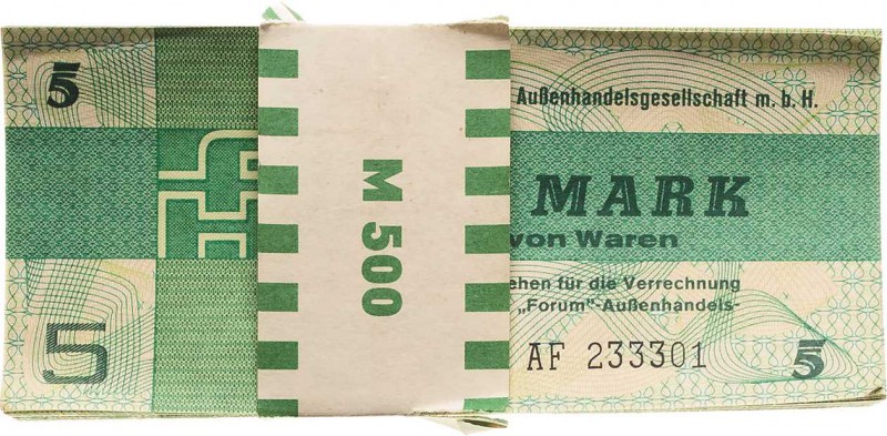 Deutsche Demokratische Republik
Forum-Außenhandelsgesellschaft 5 Mark 1979. In ...
