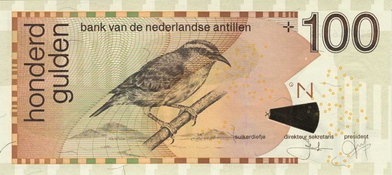 Ausland
Niederländische Antillen 5 Gulden 31.3.1986. 10 25, 50 und 100 Gulden 1...