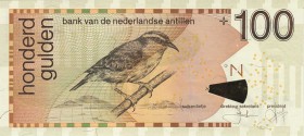 Ausland
Niederländische Antillen 5 Gulden 31.3.1986. 10 25, 50 und 100 Gulden 1.12.2003 WPM 22 a, 28 c, 29 c, 30 c, 31 c 5 Stück. Teilweise selten. I...