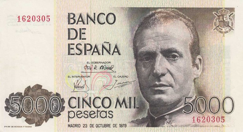 Ausland
Spanien 200 Pesetas 16.9.1980. 500 Pesetas 23.10.1979, 1000 Pesetas 23....