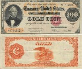 Ausland
Vereinigte Staaten von Amerika 100 Dollars 1922. Gold Coin. Mit Porträt Benton WPM 277 Sehr selten. III