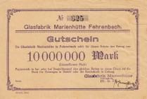 Städte und Gemeinden nach 1914
Fehrenbach (Thür.) 100 000 Mark o.D. 500.000, 1, 5 und 10 Millionen Mark o.D. Dazu 500 Millionen Mark 1.10.1923 und 50...