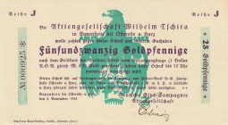 Städte und Gemeinden nach 1914
Katzenstein bei Osterrode (NS) 100 und 200 Milliarden Mark 5.11.1923. 25 Goldpfennig 5.11.1923 und 2 1/2 Goldmark 26. ...