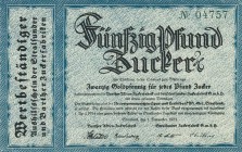 Städte und Gemeinden nach 1914
Stralsund (M-V) 1, 5, 10, 50 und 100 Pfund Zucker 1.11.1923 - Barther Zuckerfabrik und Stralsunder Zuckerfabrik Mü. 48...