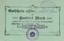 Städte und Gemeinden nach 1914
Stützerbach (Thür.) 100 Mark 7.9.1922 - Hugo Kummer & Co., Gebr. Heintz., Wilhelm Lorenz und Wilh. K. Heinz, E.A. Schm...