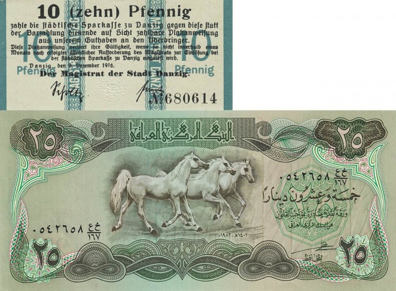 Reichsbanknoten
Kleine Sammlung von deutschen und ausländischen Geldscheinen- c...