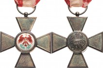 Orden deutscher Länder Preußen
Roter-Adler-Orden, Kreuz 4. Klasse Verliehen 1879-1918. Silber und emailliert, gekörnte Arme. 42 x 39 mm, 17,24 g (mit...