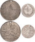 Ausländische Orden und Ehrenzeichen Osmanisches Reich/Türkei
Krim-Medaille Gestiftet 1854. Silber. Mit Loch. 36,5 mm. Ohne Band. Dazu Medaille für de...