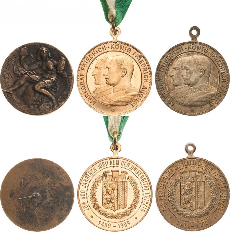 Akademien, Schulen, Universitäten Orte
Leipzig Vergoldete Bronzemedaille 1909 (...