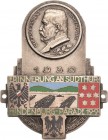 Auto- und Motorradmedaillen und -plaketten
ADAC Versilberte Bronzeplakette 1930 (Lauer) Erinnerung an Südthüringische Hindenburg-Parade. Brustbild Hi...