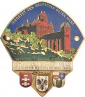 Auto- und Motorradmedaillen und -plaketten
Ostpreußen Einseitige emaillierte Bronzeplakette 1932 (Rob. Neff, Berlin) Ostpreußenfahrt des A.D.A.C. e.V...