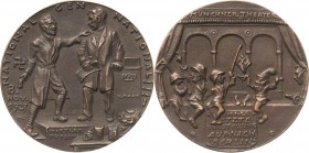 Drittes Reich
 Bronzegußmedaille 1923 (Karl Goetz) Hitlerputsch im Münchener Bürgerbräukeller. Hitler mit gezogener Waffe unterbricht die Rede von Gu...