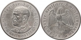 Drittes Reich
 Kleine Silbermedaille 1933 (O. Glöckler) Machtergreifung durch Adolf Hitler. Brustbild nach links / Adler mit Hakenkreuz auf der Brust...