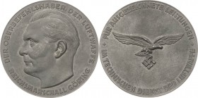 Drittes Reich
 Zinkmedaille o.J. Verdienstmedaille für den technischen Dienst der Luftwaffe Kopf von Hermann Göring nach links / Adler mit Hakenkreuz...