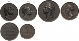 Eisengußmedaillen Orte
Bayern Eisengußmedaille 1826 (I.B. Stiglmair) Auf die Grundsteinlegung der Pinakothek in München. Kopf Ludwigs I. nach links /...