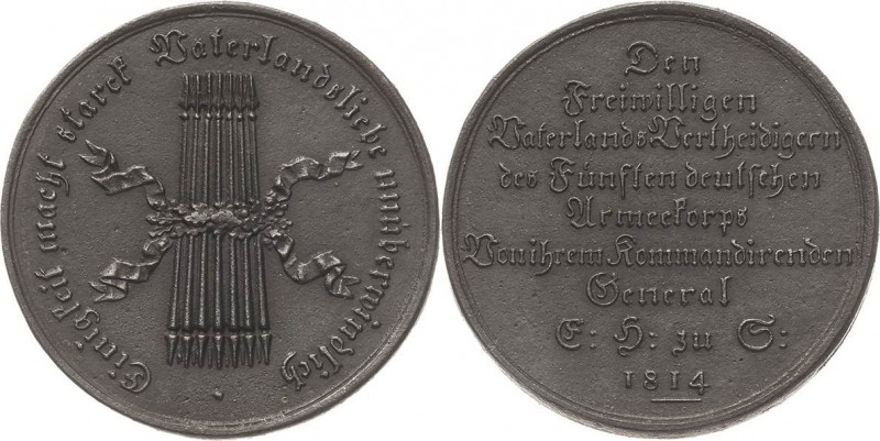 Eisengußmedaillen Orte
Deutschland Eisengußmedaille 1814 (unsigniert) Für die F...
