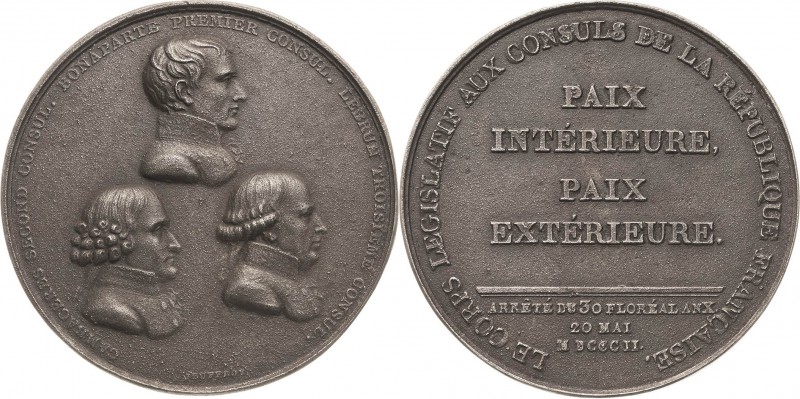 Eisengußmedaillen Orte
Frankreich Eisengußmedaille 1802 (R. V. Jeuffroy) Auf de...