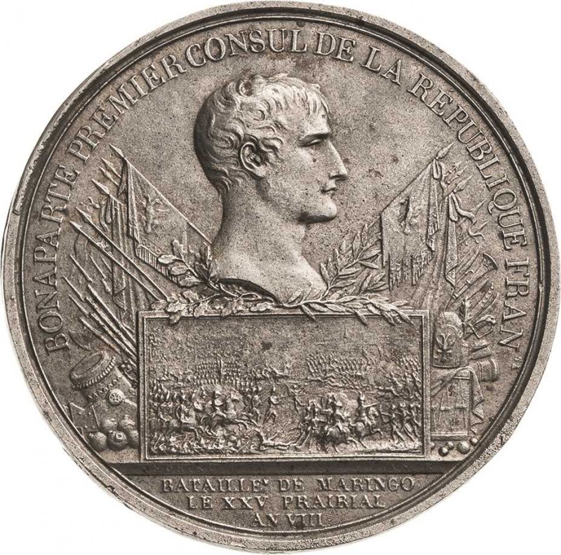 Eisengußmedaillen Orte
Frankreich Einseitige Eisengußmedaille 1802 (B. Andrieu)...