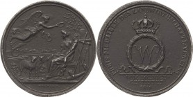 Eisengußmedaillen Orte
Württemberg Eisengußmedaille 1818 (Wagner) Preismedaille des Landwirtschaftlichen Vereins Württemberg. Geflügelter Genius bekr...