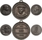 Eisengußmedaillen Personen
Luther, Martin 1483-1546 Eisengußmedaille 1883 (Carlshütte, Regenburg) 400. Geburtstag. Brustbild halblinks / Schrift. Mit...