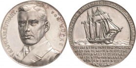 Erster Weltkrieg
 Silbermedaille 1915 (Lauer) Kapitänleutnant Hellmuth von Mücke. Brustbild in Uniform halblinks / Dreimaster "Ayesha" auf hoher See....
